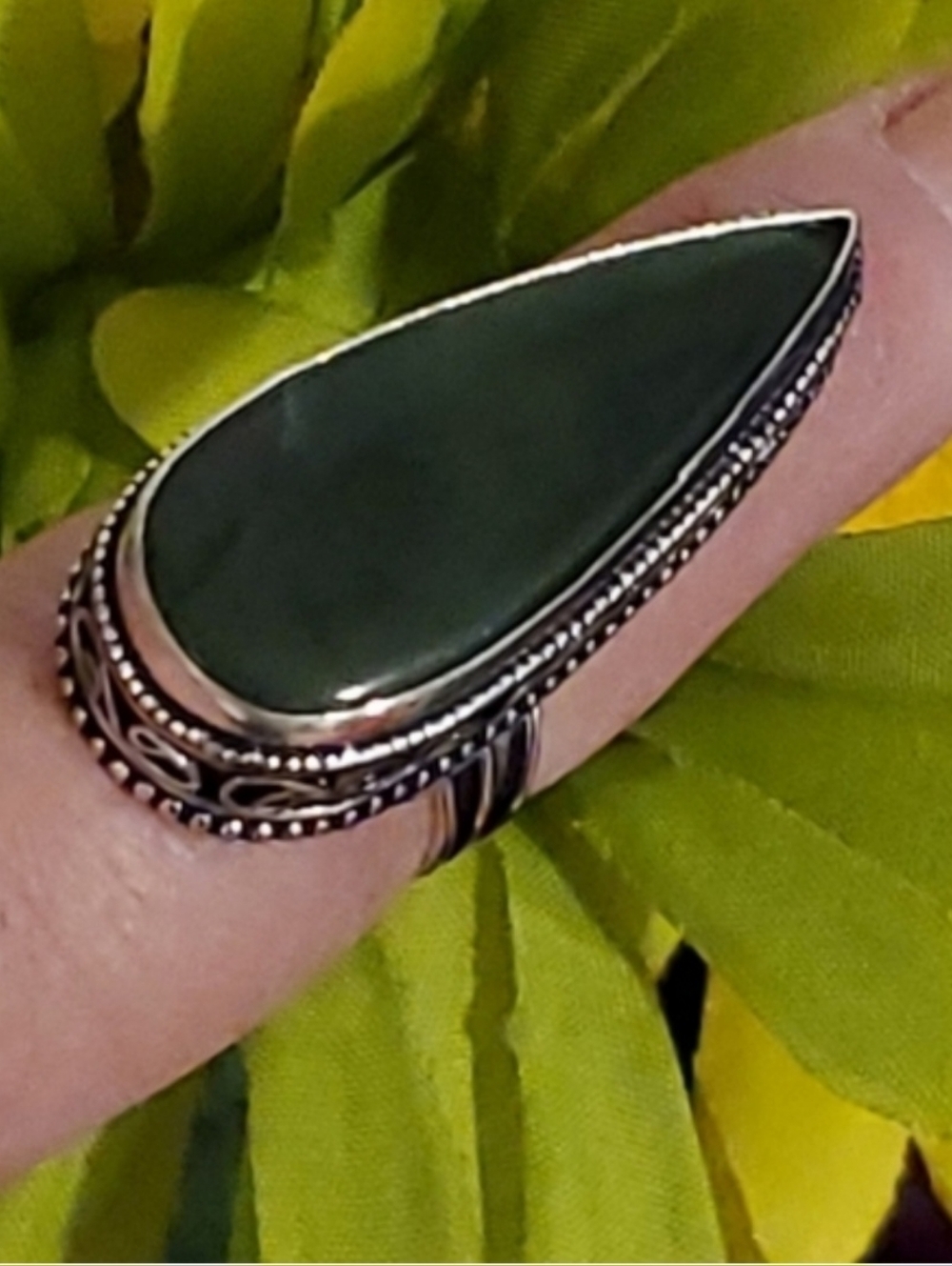 Nephrite Jade Ring - promote balance, strength, and peace